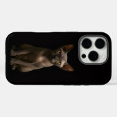 ブラック4 ラクセ iPhone 16 Pro スフィンクス猫 Case-Mate iPhoneケース (裏面 (横))