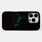 ブラック4 ラクセ iPhone 16 Pro、ネオンウミウシ Case-Mate iPhoneケース (裏面 (横))
