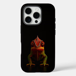 ブラック4 ラクセ iPhone 16 Pro、パンサーカメレオン Proケース