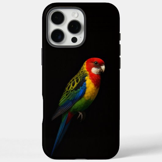ブラック4 ラクセ iPhone 16 Pro Max , キバラオオインコ Case-Mate iPhoneケース (裏面)