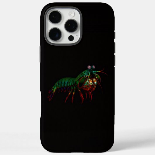 ブラック4 ラクセ iPhone 16 Pro Max、シャコ Case-Mate iPhoneケース (裏面)