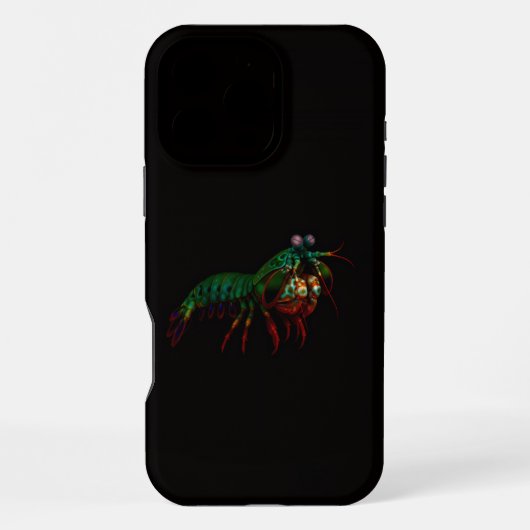 ブラック4 ラクセ iPhone 16 Pro Max、シャコ iPhoneケース (裏面)