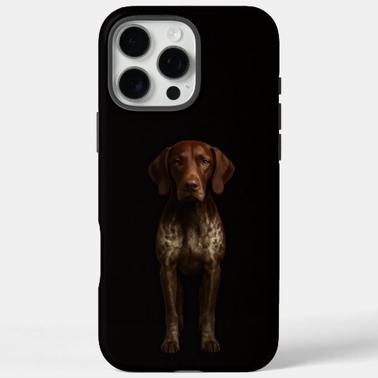 ブラック4 ラクセ iPhone 16 Pro Max ジャーマンポインター Case-Mate iPhoneケース (裏面)