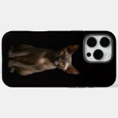 ブラック4 ラクセ iPhone 16 Pro Max、スフィンクス猫 Case-Mate iPhoneケース (裏面 (横))