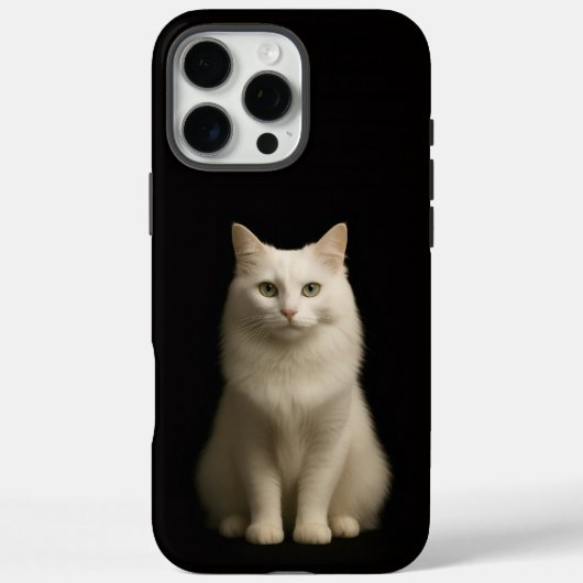 ブラック4 ラクセ iPhone 16 Pro Max、トルコアンゴラ Case-Mate iPhoneケース (裏面)