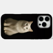 ブラック4 ラクセ iPhone 16 Pro Max、トルコアンゴラ Case-Mate iPhoneケース (裏面 (横))