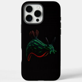 ブラック4 ラクセ iPhone 16 Pro Max, ネオンウミウシ Maxケース