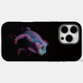 ブラック4 ラクセ iPhone 16 Pro Max、ピンクイグアナ Case-Mate iPhoneケース (裏面 (横))