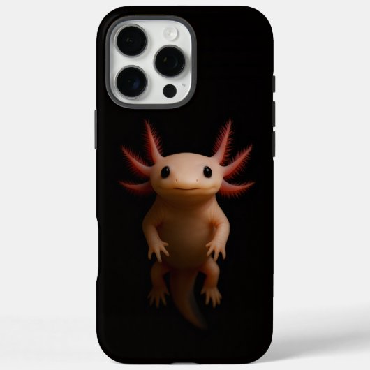 ブラック4 ラクセ iPhone 16 Pro Max, メキシコサンショウウオ Case-Mate iPhoneケース (裏面)