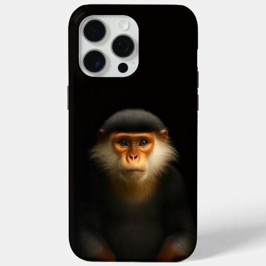 ブラック4 ラグジュアリー iPhone 15 Pro Max、レッド・ドゥクモンキー Case-Mate iPhoneケース (裏面)