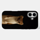 ブラック4 ラグジュアリー iPhone 16 Mate エレガントなイタチ Case-Mate iPhoneケース (裏面 (横))