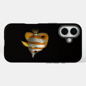 ブラック4 ラグジュアリー iPhone 16 Mate、サンゴチョウチョウウオ Case-Mate iPhoneケース (裏面 (横))