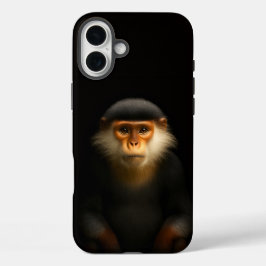 ブラック4 ラグジュアリー iPhone 16 Plus、レッド・ドゥクモンキー Plusケース