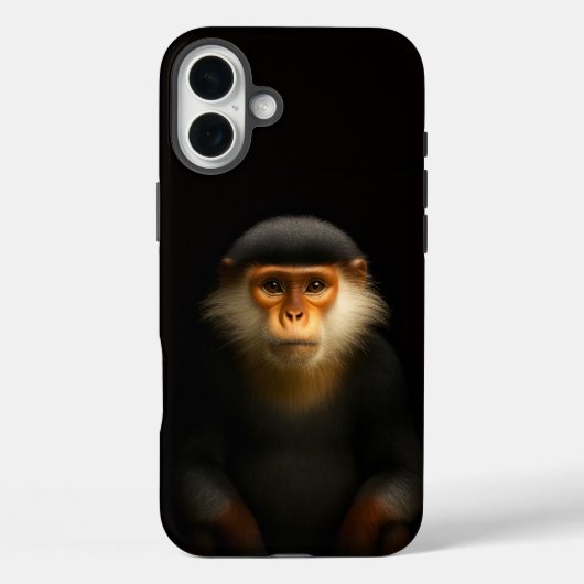 ブラック4 ラグジュアリー iPhone 16 Plus、レッド・ドゥクモンキー Case-Mate iPhoneケース (裏面)
