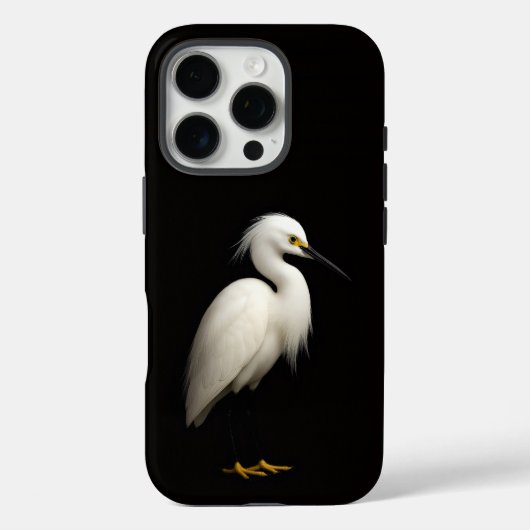 ブラック4 ラグジュアリー iPhone 16 Pro、シロアジサシ Case-Mate iPhoneケース (裏面)