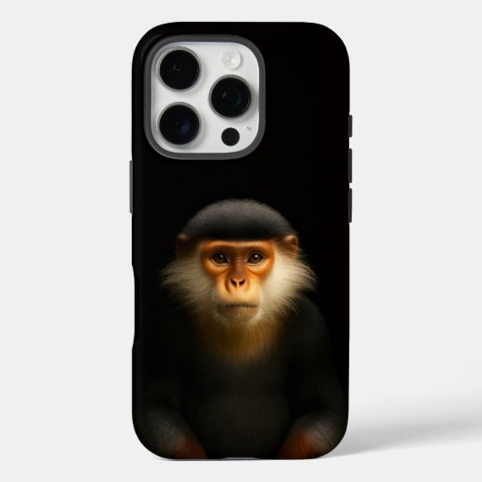 ブラック4 ラグジュアリー iPhone 16 Pro、レッド・ドゥクモンキー Case-Mate iPhoneケース (裏面)
