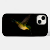 ブラック4 ラグジュアリーiPhone 14 Case-Mate、飛翔する鳥 Case-Mate iPhoneケース (裏面 (横))