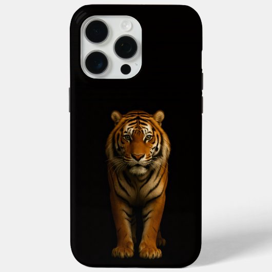 ブラック4 ラグジュアリーiPhone 15 Pro Max、ノーブルタイガー Case-Mate iPhoneケース (裏面)
