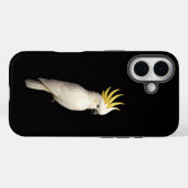 ブラック4 ラグジュアリーiPhone 16 Mateケース、オウムトカケス Case-Mate iPhoneケース (裏面 (横))