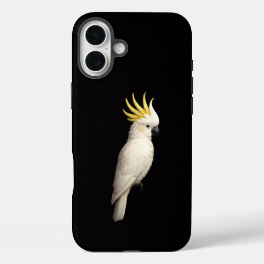 ブラック4 ラグジュアリーiPhone 16 Plus、オウムトキノコクオウム Case-Mate iPhoneケース (裏面)