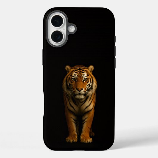 ブラック4 ラグジュアリーiPhone 16 Plus、ノーブルタイガー Case-Mate iPhoneケース (裏面)