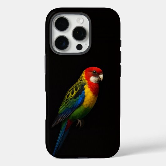 ブラック4 ラグジュアリーiPhone 16 Pro、ワキアカインコ Case-Mate iPhoneケース (裏面)