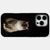 ブラック4 ラグジュアリーiPhone 16 Pro Max ビルマ猫 Case-Mate iPhoneケース (裏面 (横))