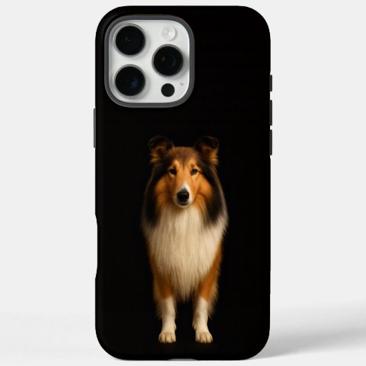 ブラック4 ラグジュアリーiPhone 16 Pro Max、忠実なコリー犬 Case-Mate iPhoneケース (裏面)