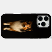 ブラック4 ラグジュアリーiPhone 16 Pro Max、忠実なコリー犬 Case-Mate iPhoneケース (裏面 (横))