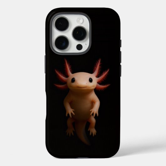 ブラック4 ルクシィ iPhone 16 Pro, メキシコサンショウウオ Case-Mate iPhoneケース (裏面)