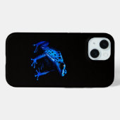 ブラック4 ルクス iPhone 15 カバー、ブルーカエル Case-Mate iPhoneケース (裏面 (横))