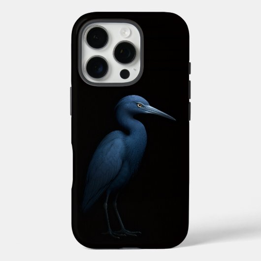 ブラック4 ルクス iPhone 16 Pro、コサギ Case-Mate iPhoneケース (裏面)