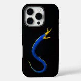 ブラック4 ルクス iPhone 16 Pro、ブルーリボンウナギ Proケース