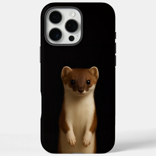 ブラック4 ルクス iPhone 16 Pro Max、エレガントなイタチ Case-Mate iPhoneケース (裏面)