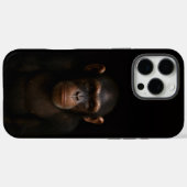 ブラック4 ルクス iPhone 16 Pro Max、静かなチンパンジー Case-Mate iPhoneケース (裏面 (横))