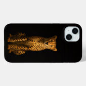 ブラック4 ルクセ、スリム チーター iPhone 15 Plus Case-Mate iPhoneケース (裏面 (横))