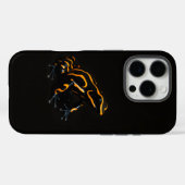 ブラック4 ルクセ iPhone 16 Pro Mate ブラックオレンジフロッグ Case-Mate iPhoneケース (裏面 (横))