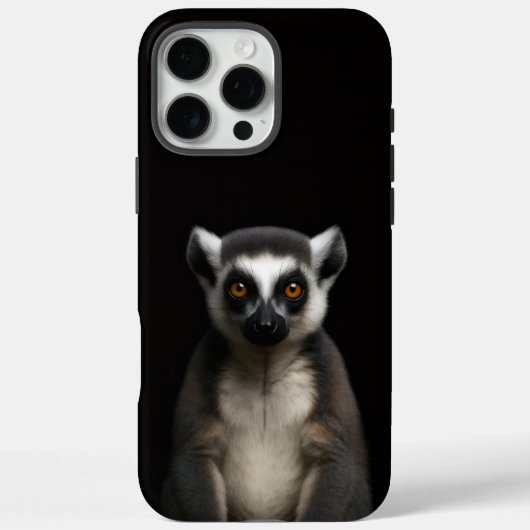 ブラック4 ルクセ iPhone 16 Pro Max、穏やかなワオキツネズミ Case-Mate iPhoneケース (裏面)