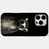 ブラック4 ルクセ iPhone 16 Pro Max、穏やかなワオキツネズミ Case-Mate iPhoneケース (裏面 (横))