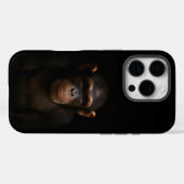 ブラック4 ルージュ iPhone 16 Pro、静かなチンパンジー Case-Mate iPhoneケース (裏面 (横))