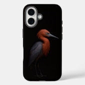 ブラック4 Luxe iPhone 16 Mate、Reddish Egret Case-Mate iPhoneケース (裏面)