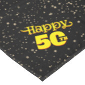 ブラック50誕生日 テーブルクロス (アングル)