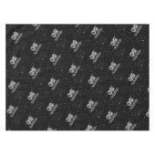 ブラック50thグレータイポグラフィ テーブルクロス (正面(横))