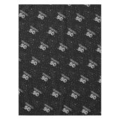 ブラック50thグレータイポグラフィ テーブルクロス (正面)