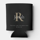 ブラック50thバースデーパーティーのお願い 缶クーラー (裏面)