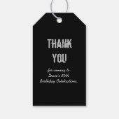 ブラック50th Any Age誕生日ありがとう ギフトタグ (裏面)