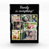 ブラック7フォトコラージュ家族は全て フォトブロック (正面)