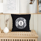 ブラック8ボールクッションスパークリディスコボール枕 クッション