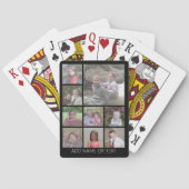 ブラック9フォトスクエアコラージュシンプル文字 トランプ (裏面)