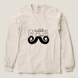 ブラック おもしろい ヒューマー ヒゲ トライブレンドＴシャツ